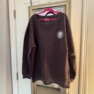 Ron Jon Women’s Large Crewneck Grey/Blue